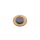 Ímã de Ferrite Ø15 x 3 mm anisotrópico - 100 peças